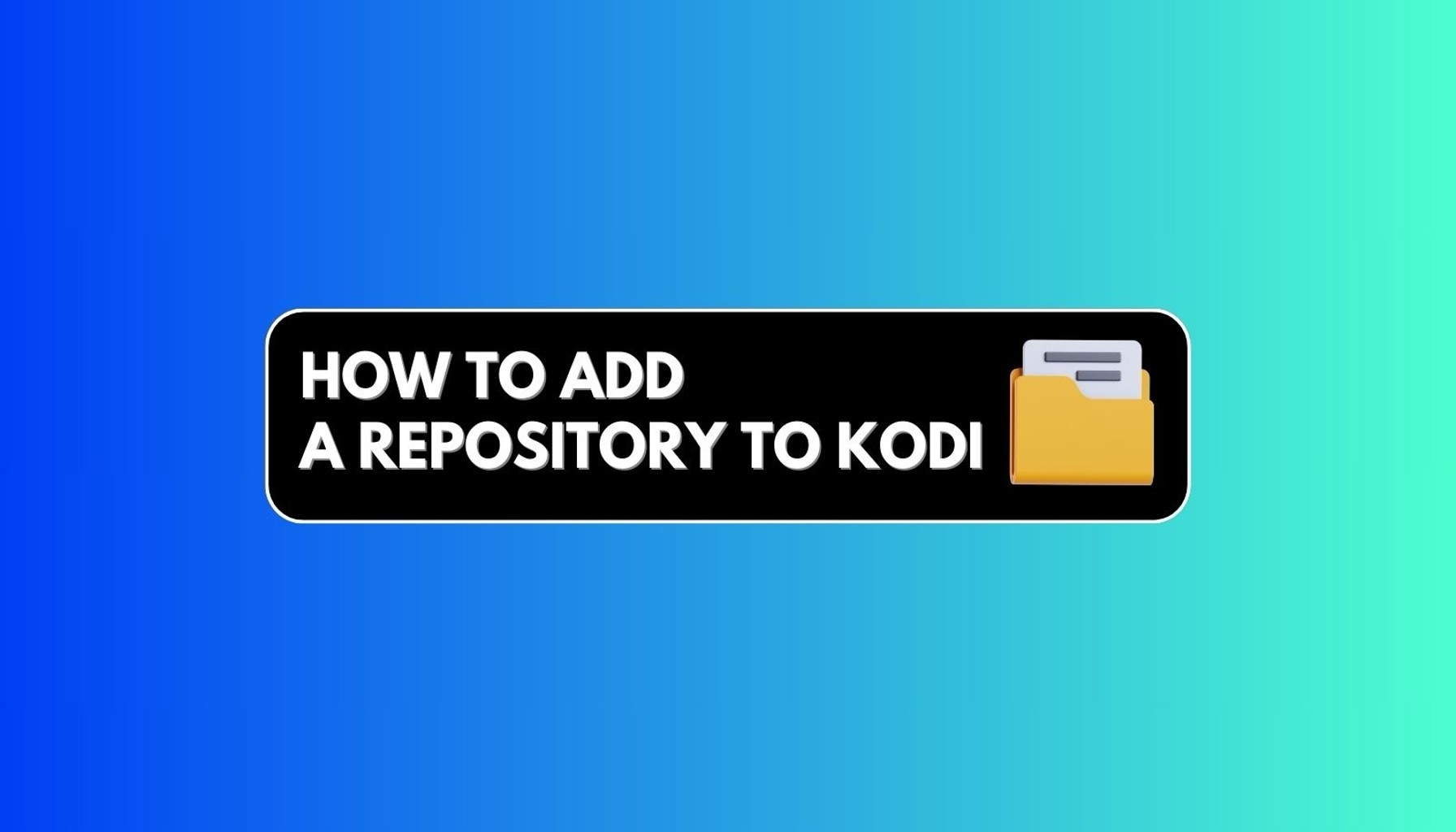 how to add a repository to kodi