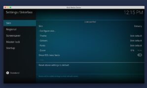 how to change skins on kodi