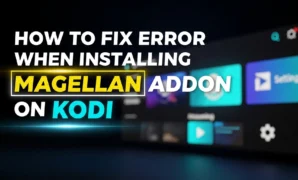 how to fix error when installing magellan addon on kodi