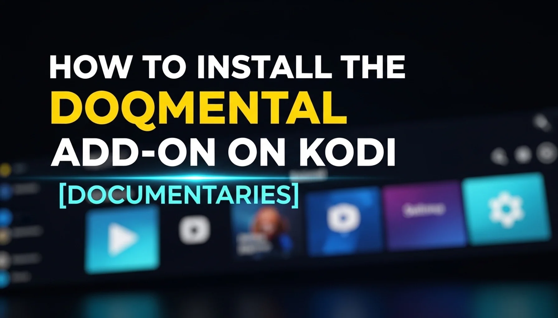 how to install the doqmental add on on kodi documentaries