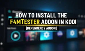 how to install the f4mtester addon in kodi dependency addon