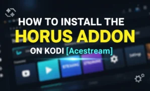 how to install the horus addon on kodi acestream
