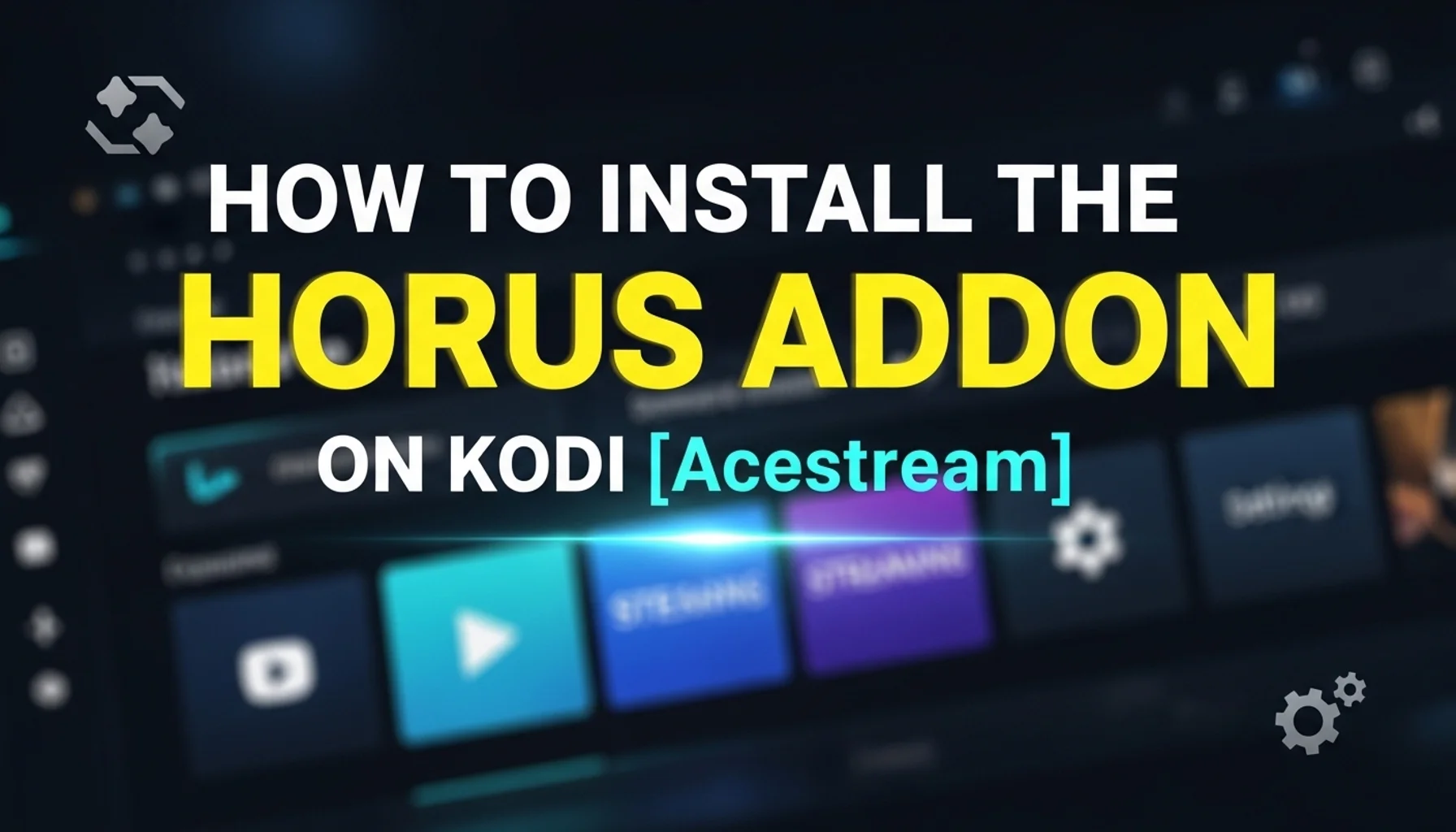 how to install the horus addon on kodi acestream