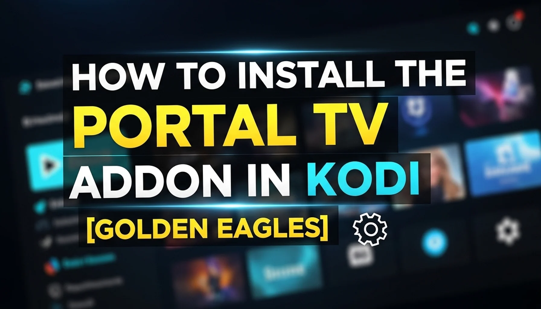 how to install the portal tv addon in kodi golden eagles