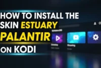how to install the skin estuary palantir on kodi
