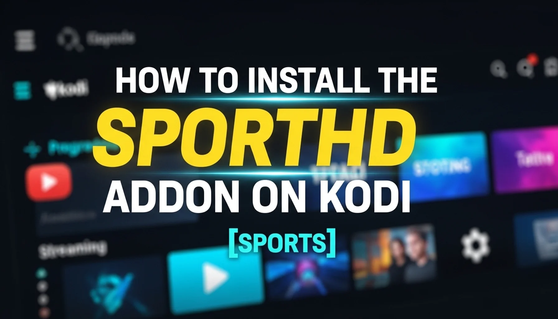how to install the sporthd addon on kodi sports