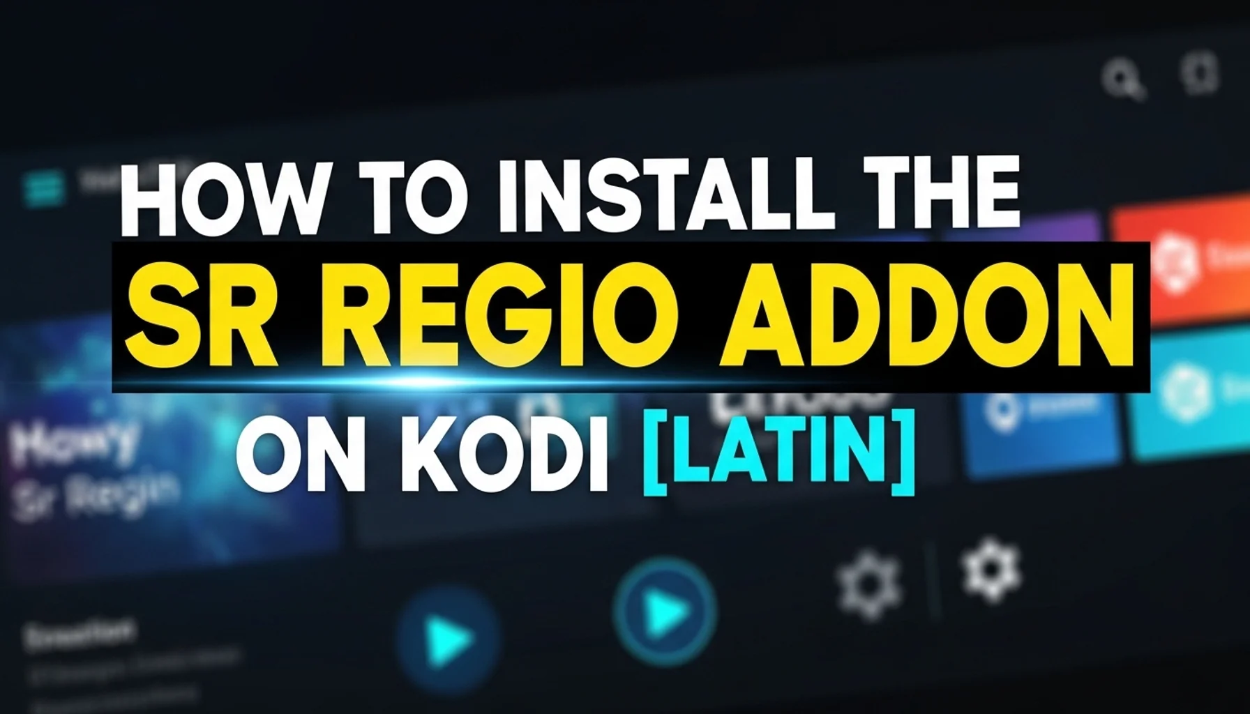 how to install the sr regio addon on kodi latin