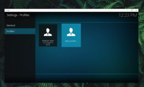 how to set up user profiles in kodi 18 in