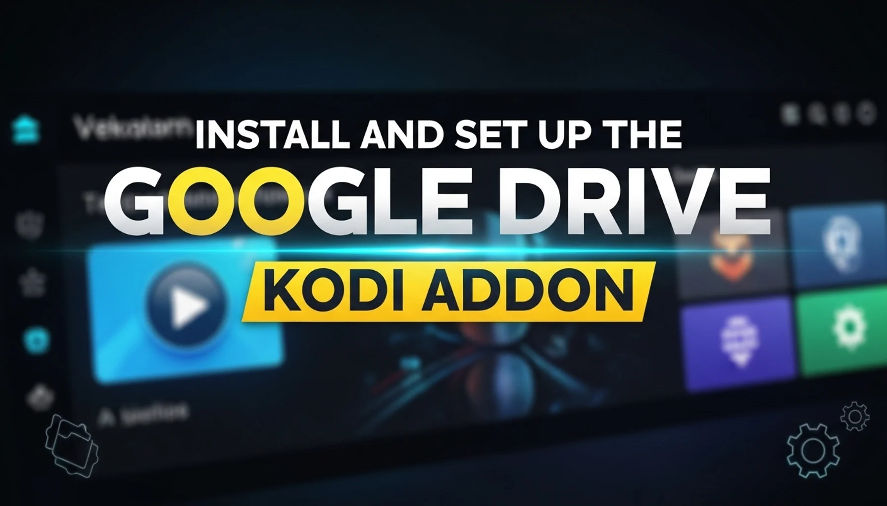 install and set up the google drive kodi addon