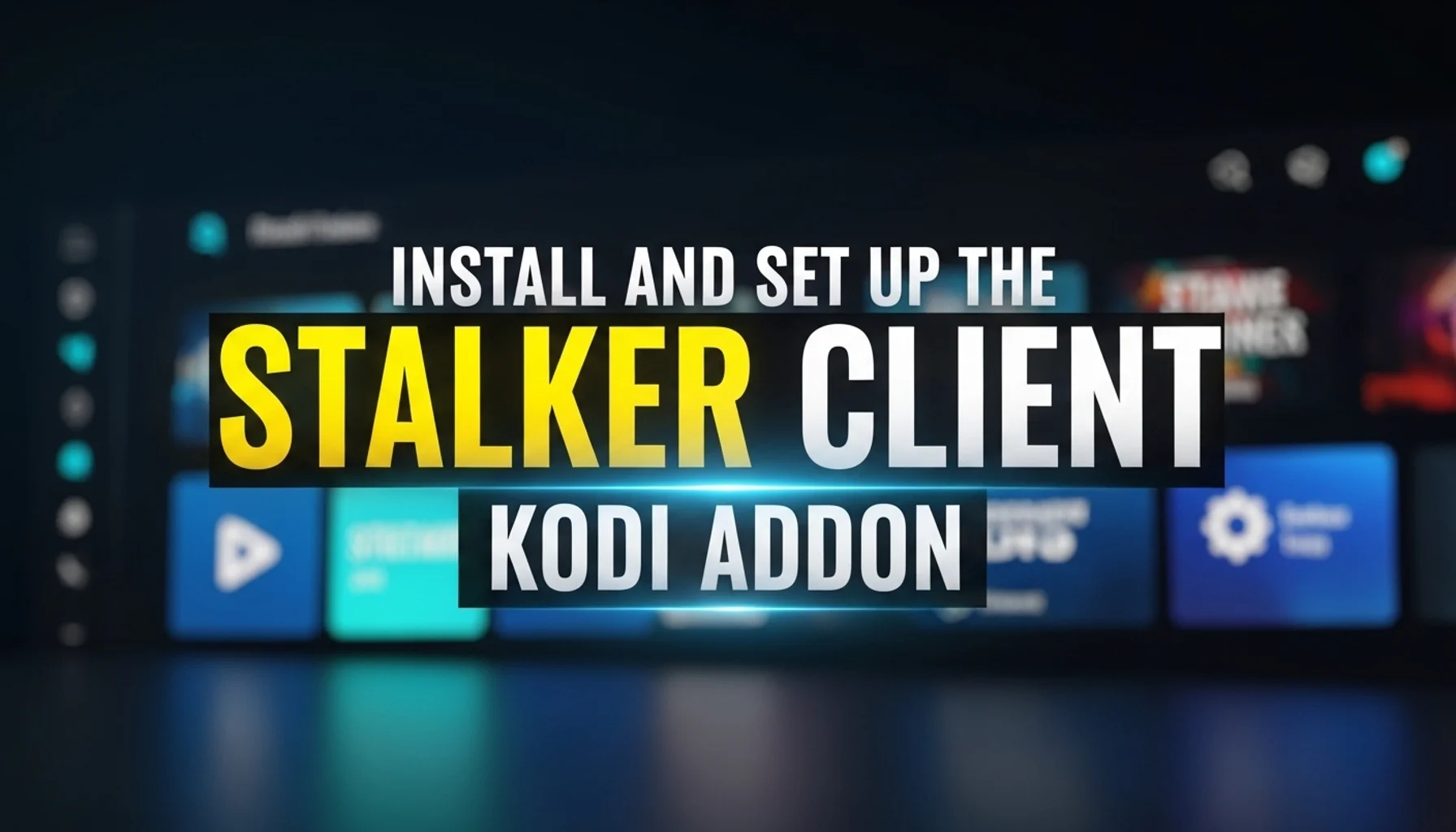 install and set up the stalker client kodi addon