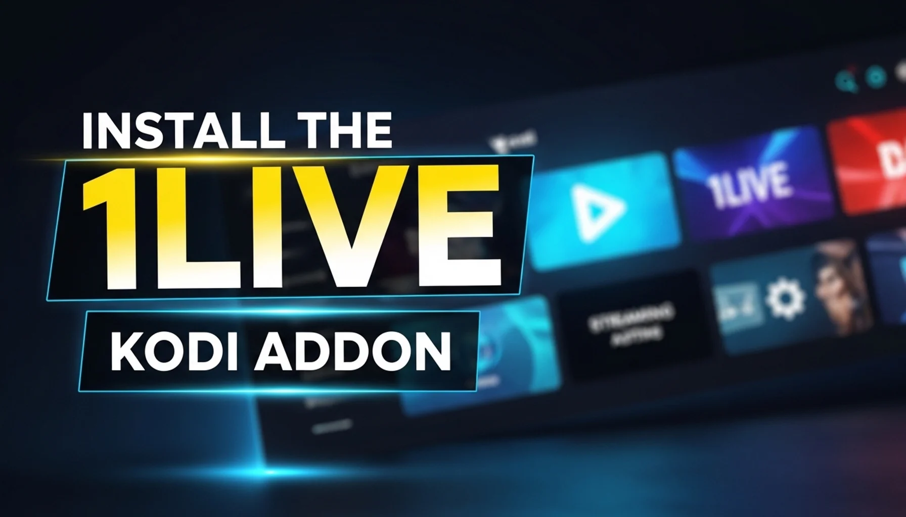 install the 1live kodi addon