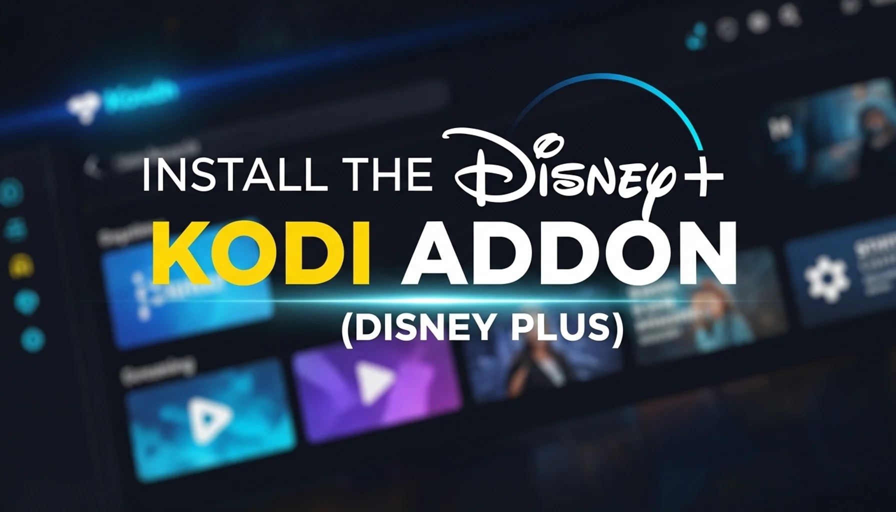 install the disney kodi addon disney plus