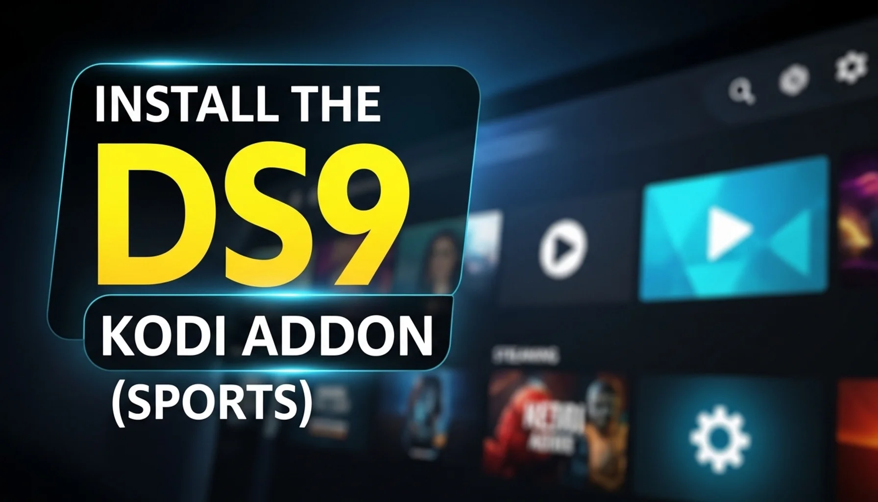 install the ds9 kodi addon sports