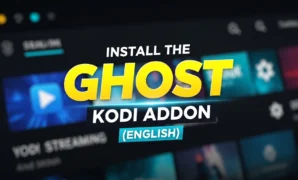 install the ghost kodi addon english