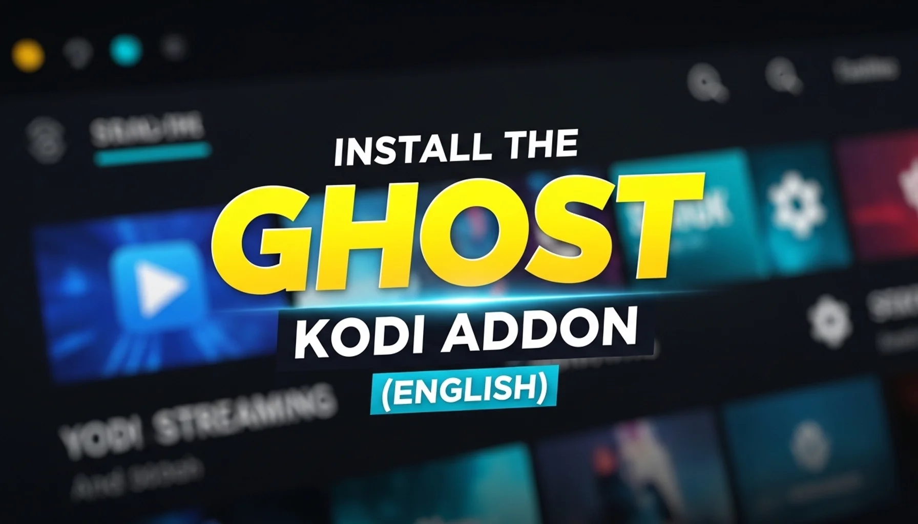install the ghost kodi addon english