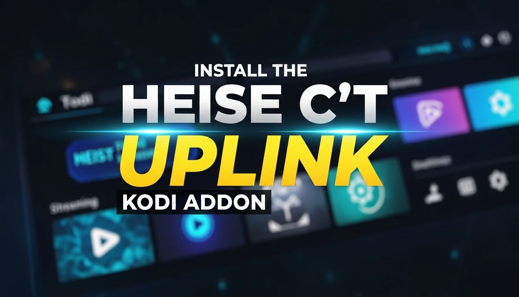 install the heise ct uplink kodi addon