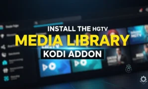 install the hgtv media library kodi addon