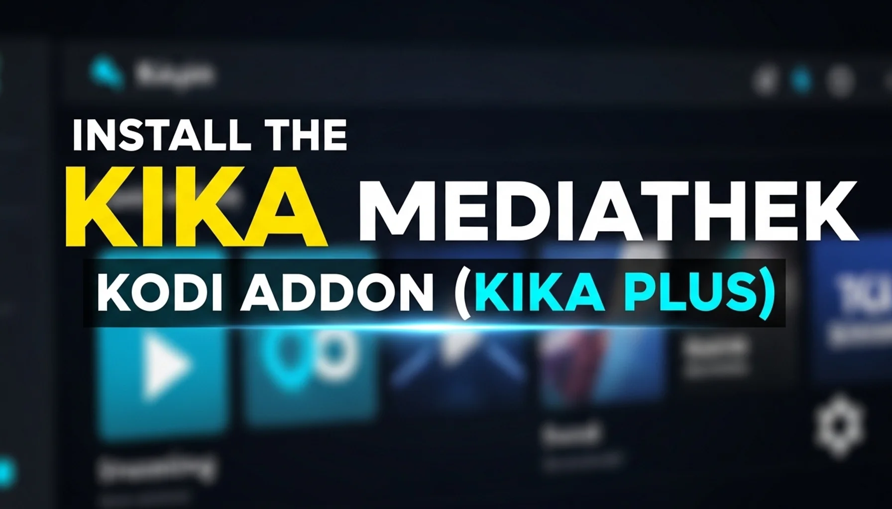 install the kika mediathek kodi addon kika plus