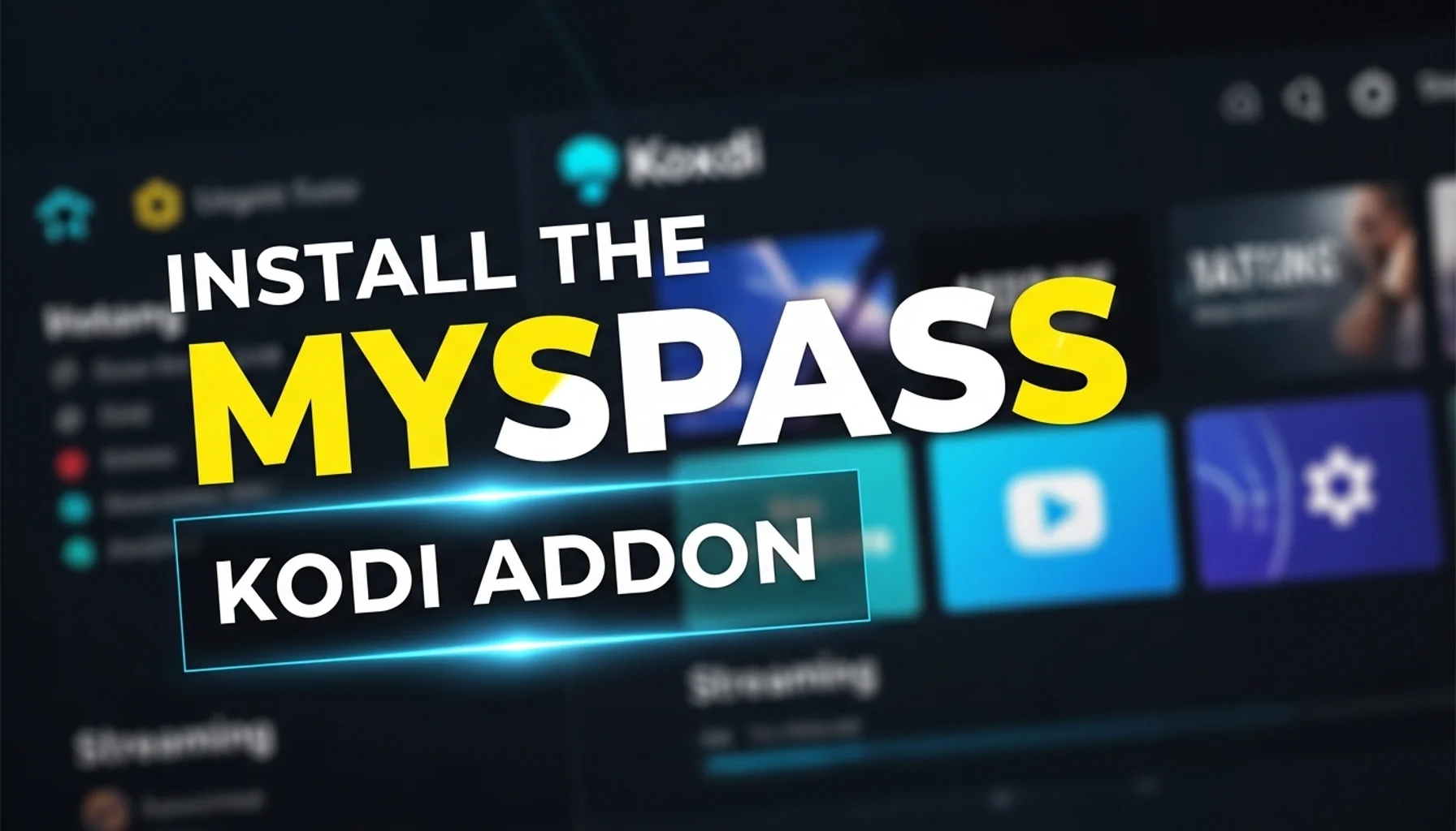 install the myspass kodi addon 1