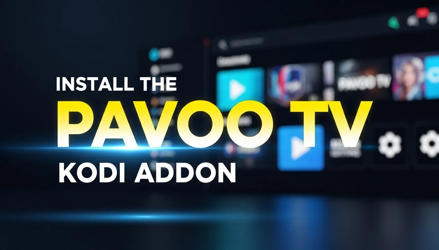 install the pavoo tv kodi addon
