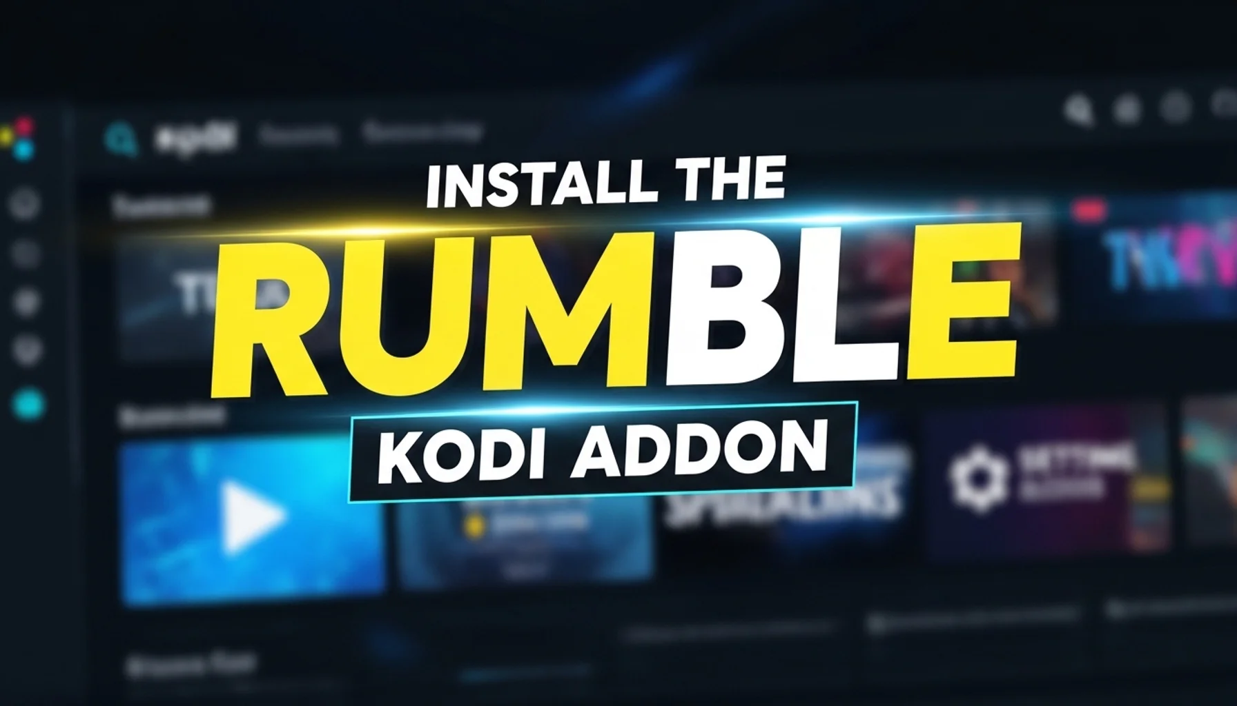 install the rumble kodi addon