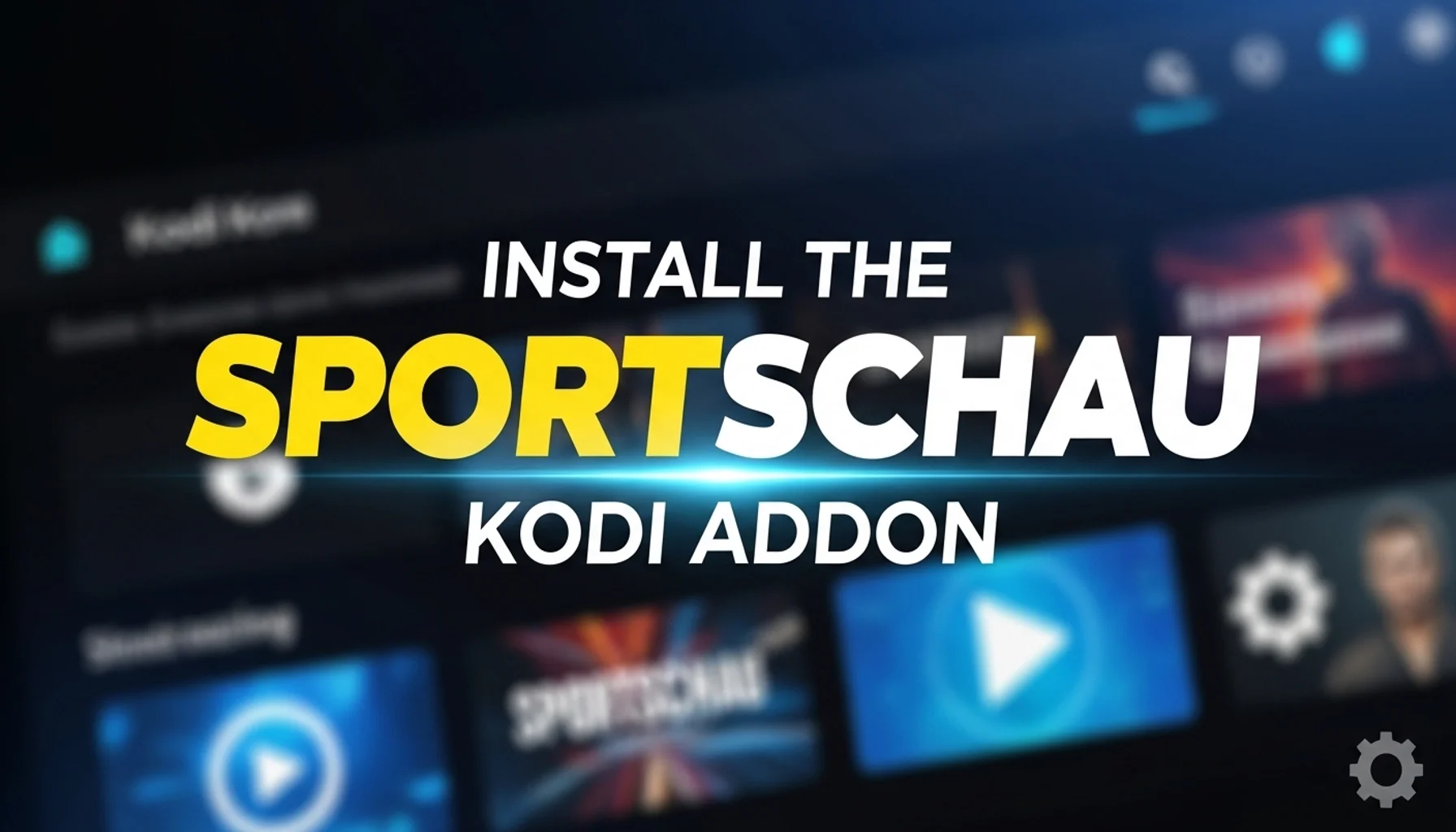 install the sportschau kodi addon 1