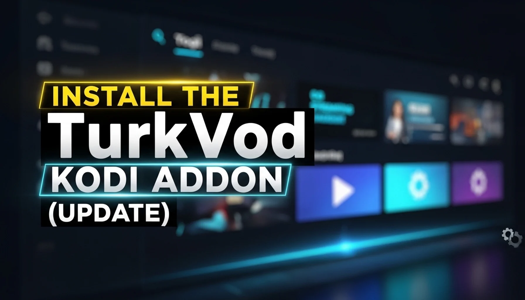 install the turkvod kodi addon update