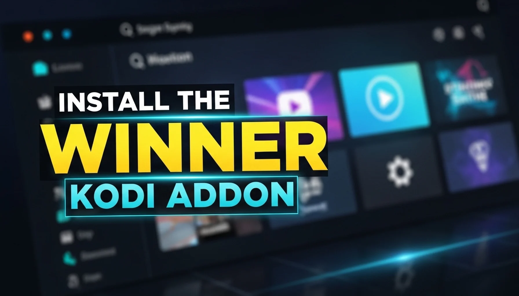 install the winner kodi addon
