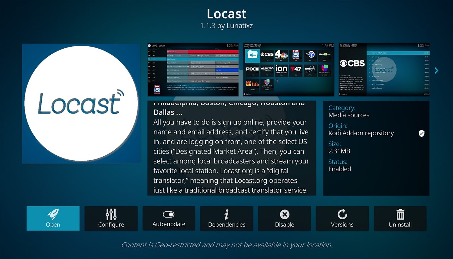 locast kodi addon how to install it on kodi