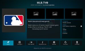 mlbtv kodi addon how to install it on kodi