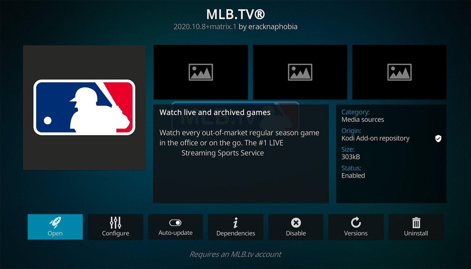 mlbtv kodi addon how to install it on kodi