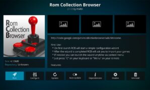 rom collection browser kodi addon how to install it on kodi