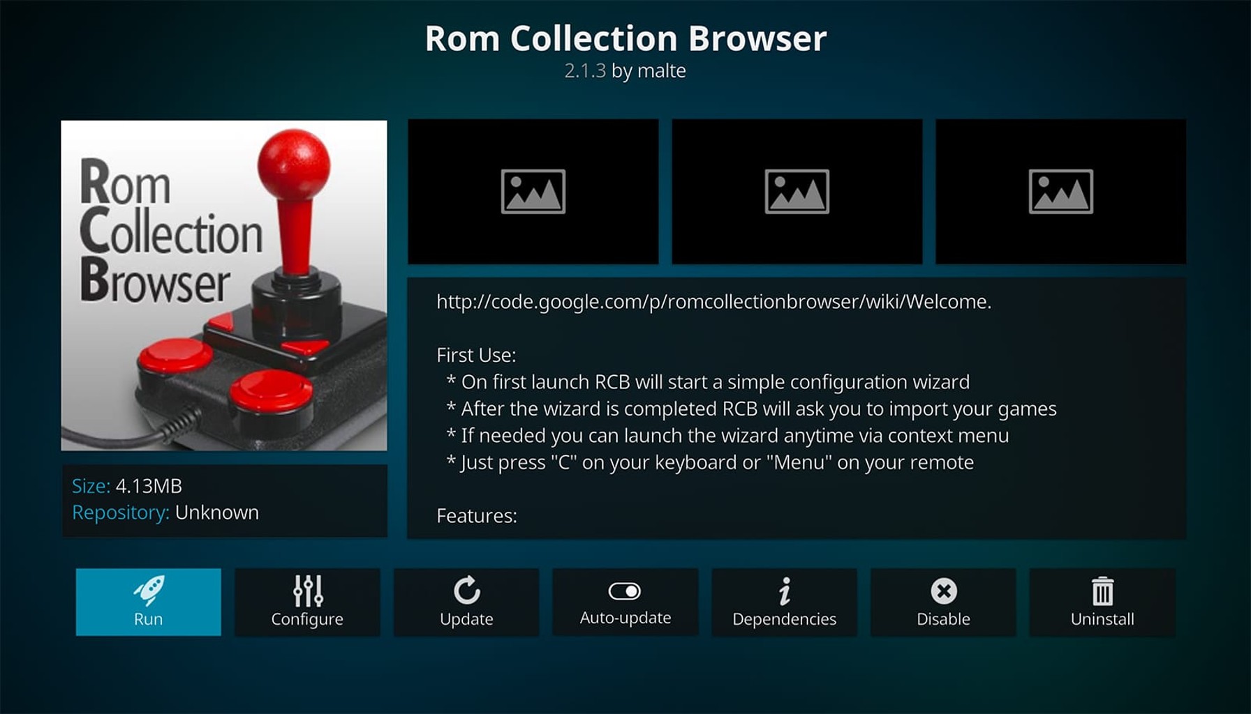 rom collection browser kodi addon how to install it on kodi