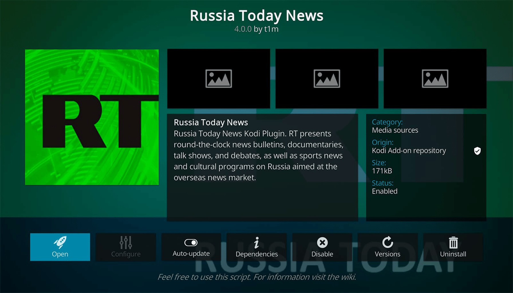 russia today news kodi addon how to install it on kodi