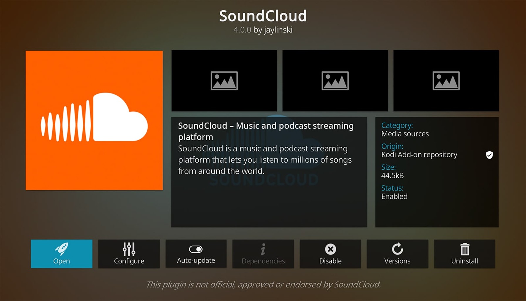 soundcloud kodi addon how to install it on kodi