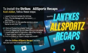 to install the strikes allsportz recaps kodi addon follow th
